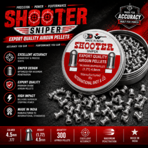 APOLO Domed Airgun Pellets 4.5mm .177 500 Pellets Premium Accuracy Shooting Pellets
