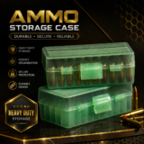 Flip-Top Ammo Carry Box .32 Cal 50 Round Storage Case
