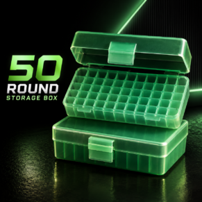 Flip-Top Ammo Carry Box .32 Cal 50 Round Storage Case