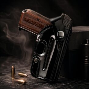 Royal Carry .32 Premium Leather Pistol Holster in Black Gloss Finish