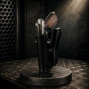 Royal Carry .32 Premium Leather Pistol Holster in Black Gloss Finish
