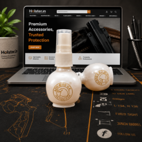 Premium skull-shaped barrel oil spray bottles for firearm cleaning and lubrication
