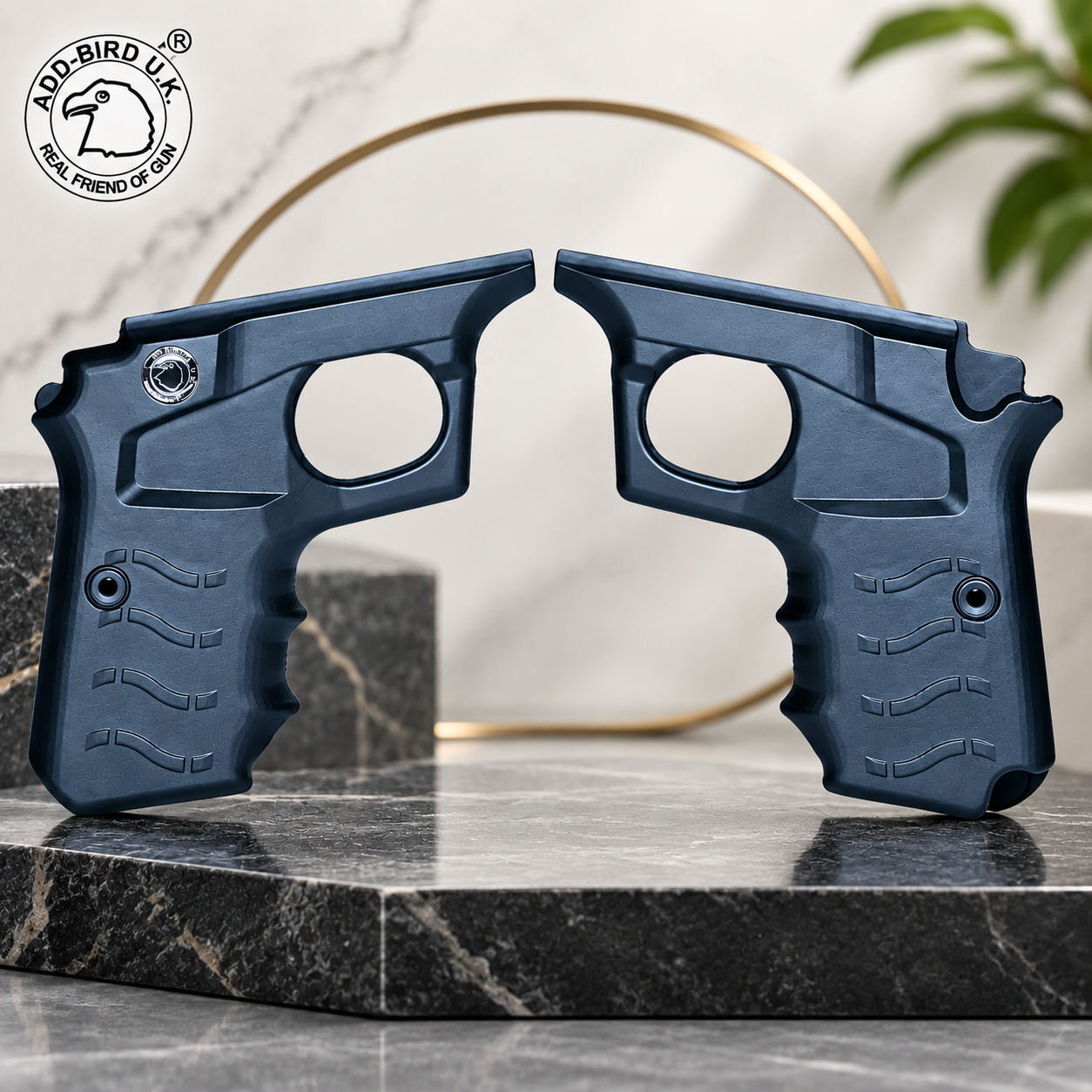 IOF Pistol Mark 1 Grip Kit premium black polymer replacement grip