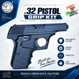 IOF Pistol Mark 1 Grip Kit premium black polymer replacement grip