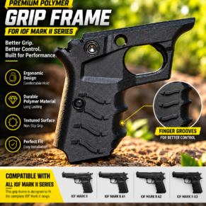 Premium Polymer Demo Grip Mark 2 | Textured Ergonomic Grip || holsetr.in