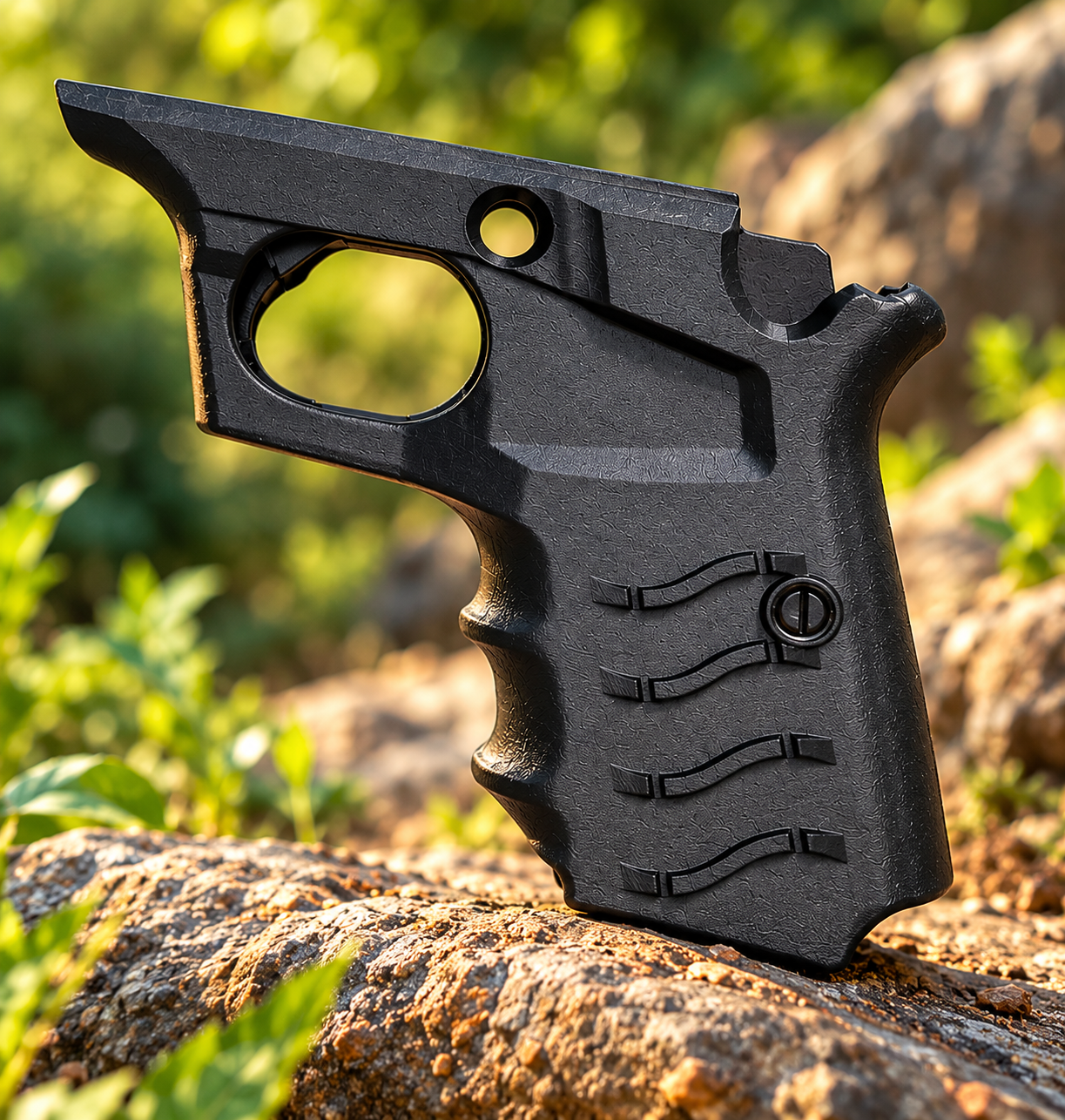 Premium Polymer Demo Grip Mark 2 | Textured Ergonomic Grip || holsetr.in